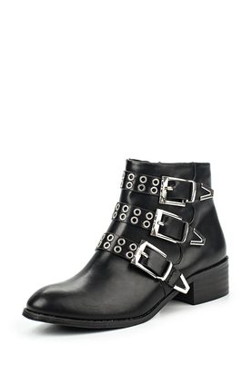 LOST INK  SHANE EYELET DETAIL BUCKLES BOOT